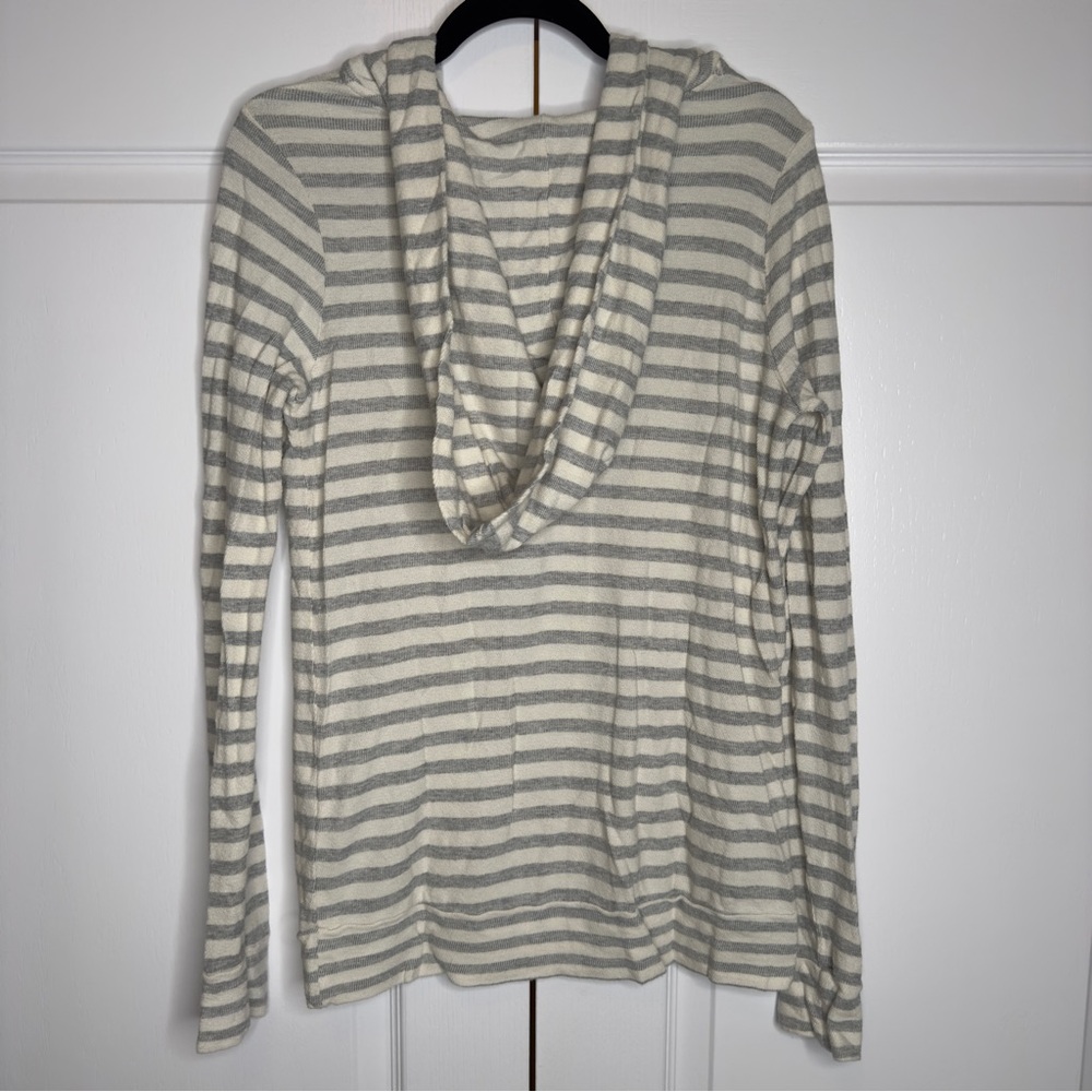 Velvet by Graham & Spencer Striped‎ Lightweight Hooded Top Size Small - Picture 4 of 8